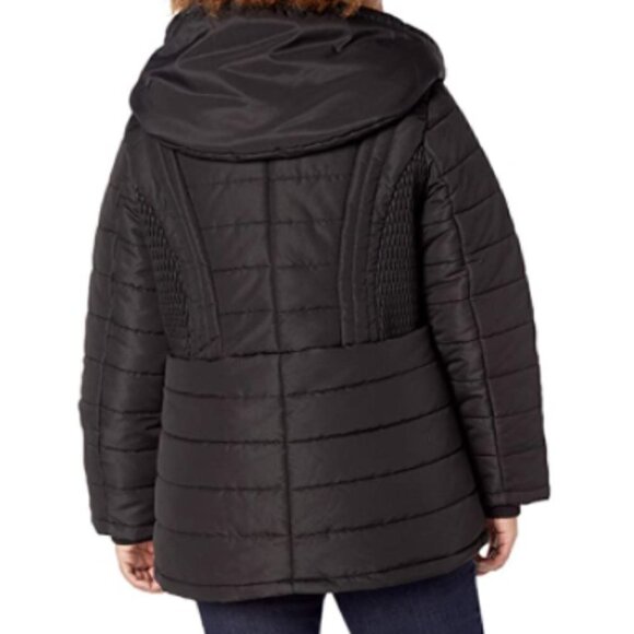 Intl D.e.t.a.i.l.s Women's Zip Front Hooded Winter Coat Jacket Size M/M - Picture 2 of 2